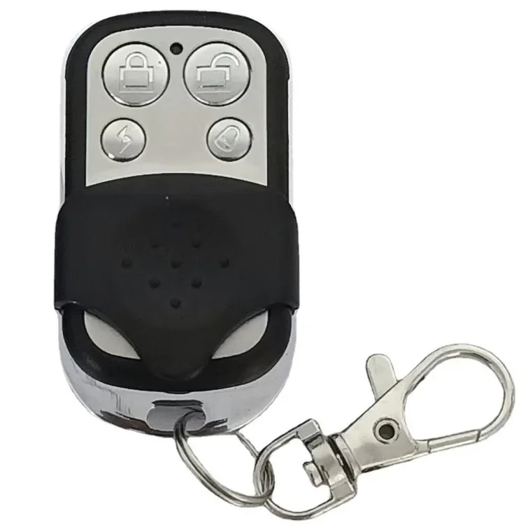 4 Buttons Universal 433MHz Garage Door Opener Remote, 4Button Lock Unlock Metal Push Button Remote Control Transmitter