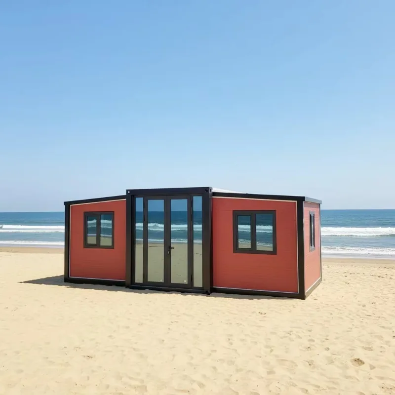 Customized Movable Expandable Home 20ft 40ft 2 3 4 Bedroom 1 Bathroom Kitchen Expandable Container House With Terrace
