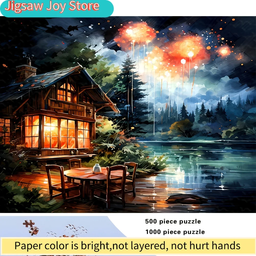 500 or A Adult Puzzle for Adults - Challenging Large 500/A with Complex Patterns, Family Game Night for /Christmas/Holiday Gif