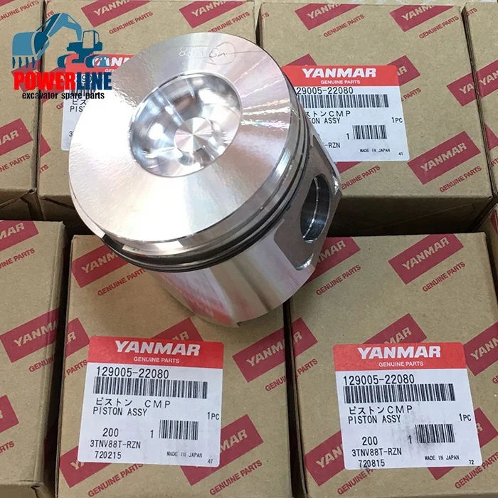 

Best Quality Piston Kit and Ring STD 4TNV88 3TNV88 4D88 3D88 129005-22080 for Yanmar Engine hinery Engine Parts