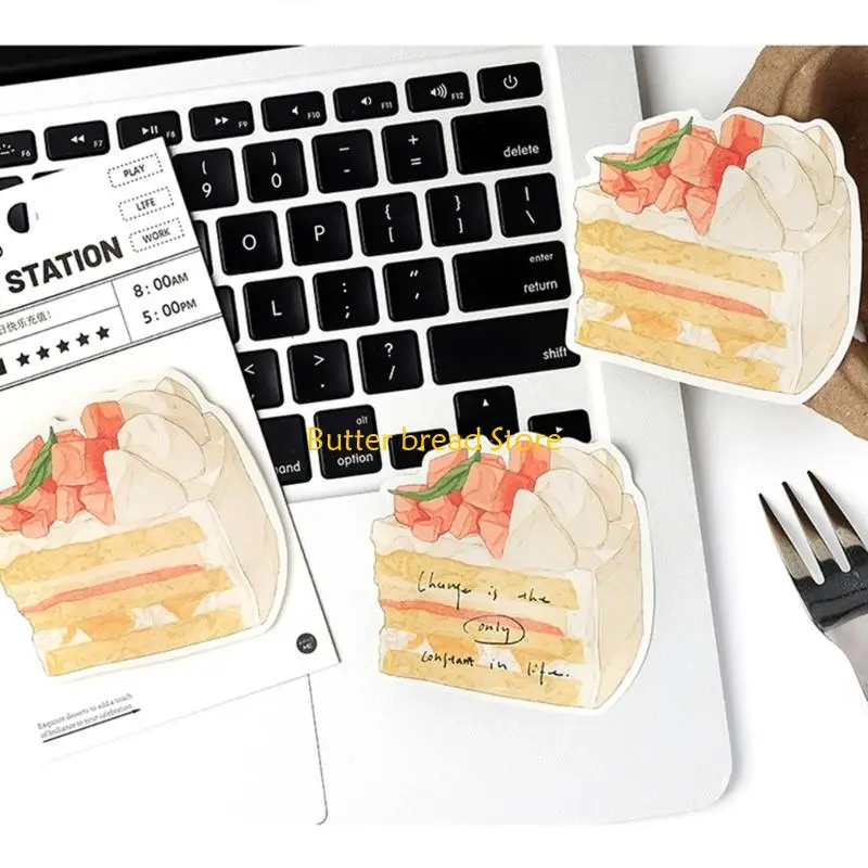 W89C Sweet Station Serie Klebriger Notiz Einfacher Notizpolster Schöne Memos Pad für die Schule