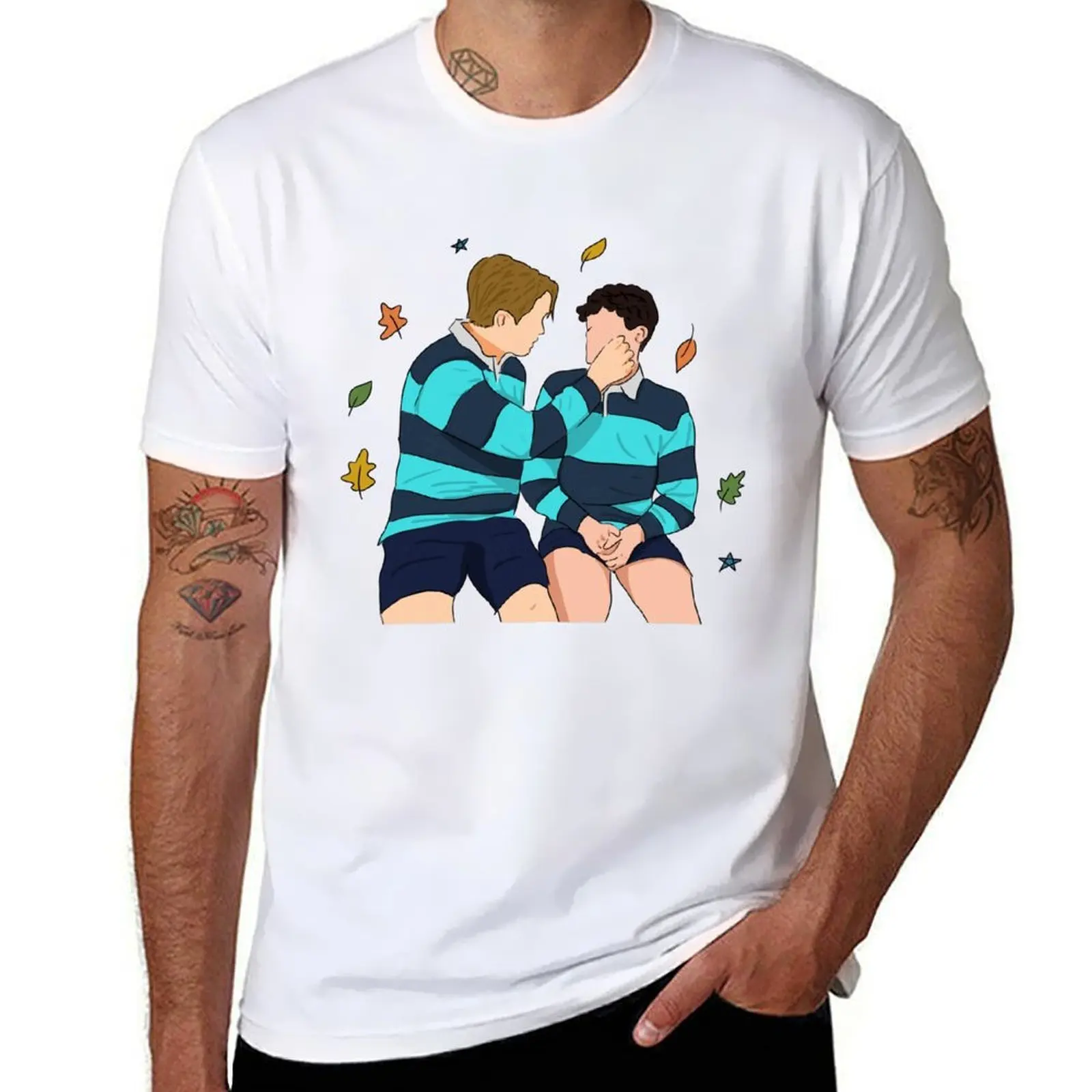 

Nick and Charlie - Locker Room - Heartstopper T-Shirt t shirt man plain graphic t shirts for man T-Shirt