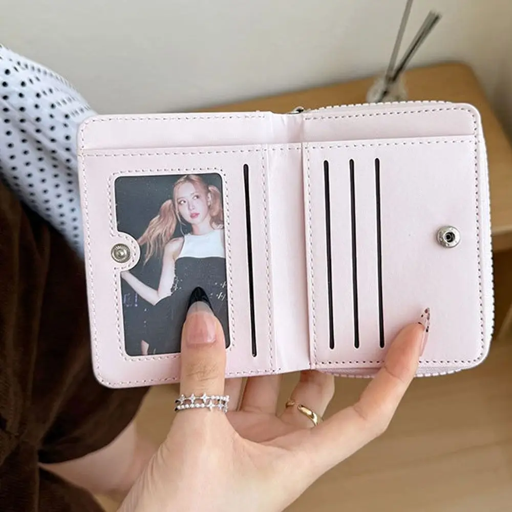 المحمولة لطيف القوس المرأة المحفظة قصيرة سستة حامل بطاقة الطالب مفتاح معرف البنك تخزين أكياس هدايا للنساء فتاة