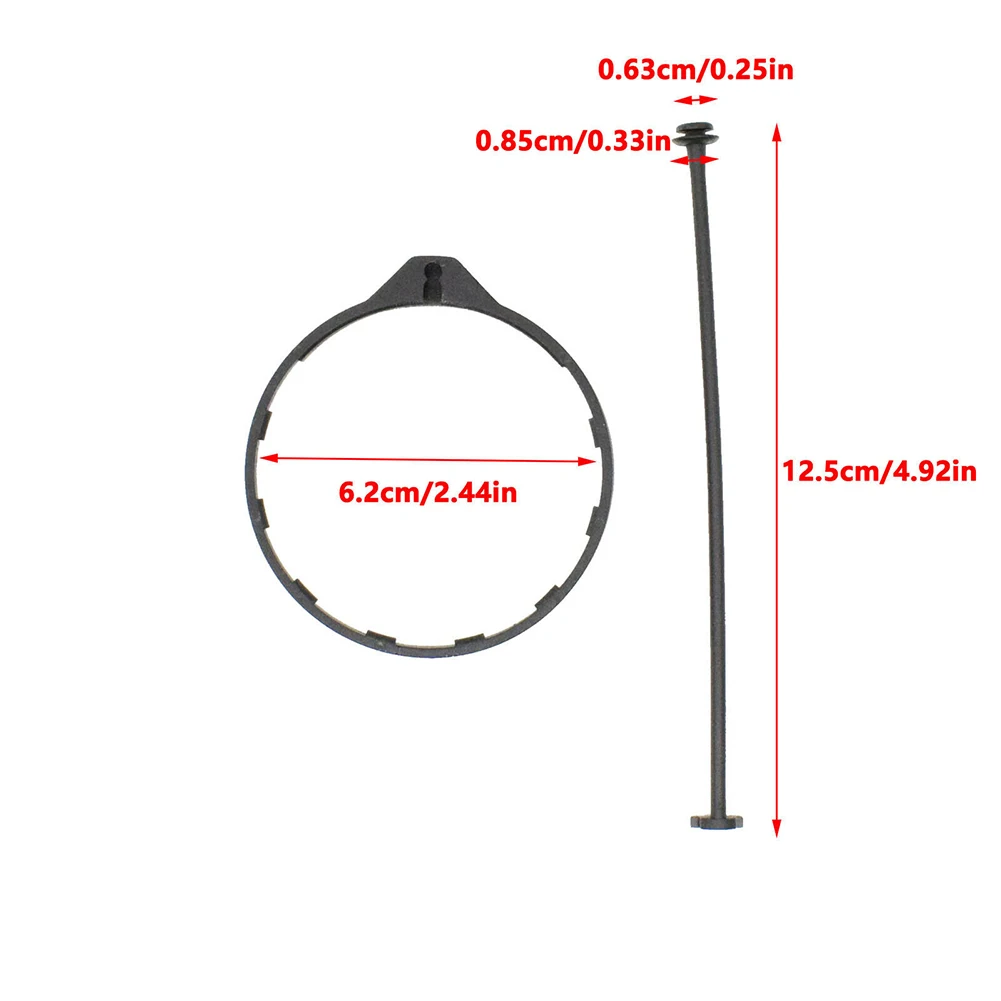 Accessories For Honda For Civic For CR-V For Accord Tank Cover Line Ring Cable Black 17670-SJA-013 ABS Plastic