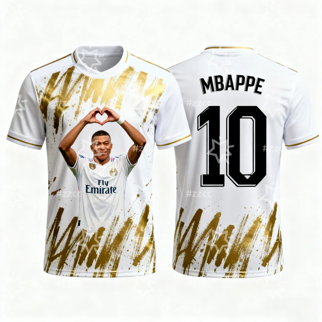 

Mbappe fan commemorative No. 10 football jersey 3d Printing Autumn Sports Dry Quickly Men's T-Shirt Children's Clothing Tee Y2k