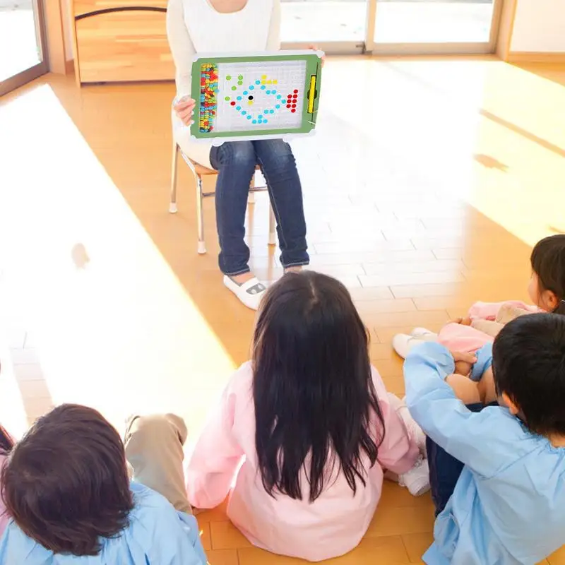 Colorido magnético talão prancheta para crianças, brinquedo educativo precoce, montessori, pré-escolar aprendizagem, arte criativa, bloco de desenho