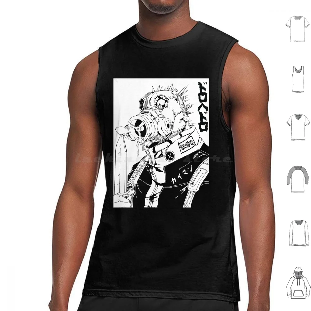 Dorohedoro , Caiman , Manga , Anime Tank Tops Vest Sleeveless Dorohedoro Manga Anime Kaiman Nikaido Noi Caiman Shin Demon