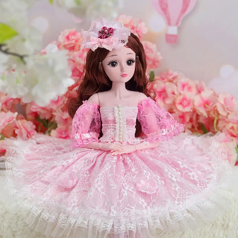 60cm Fashion Dolls Lifelike Big Original Handmade Bjd 1/3 Doll Full Set 20 Jointed Dolls Girls Kids Toys Gift