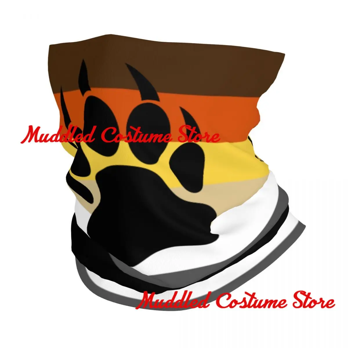 

Bear Paw Gay Pride LGBT Flag Winter Headband Neck Warmer Men Women Hiking Cycling Tube Scarf Face Bandana Gaiter