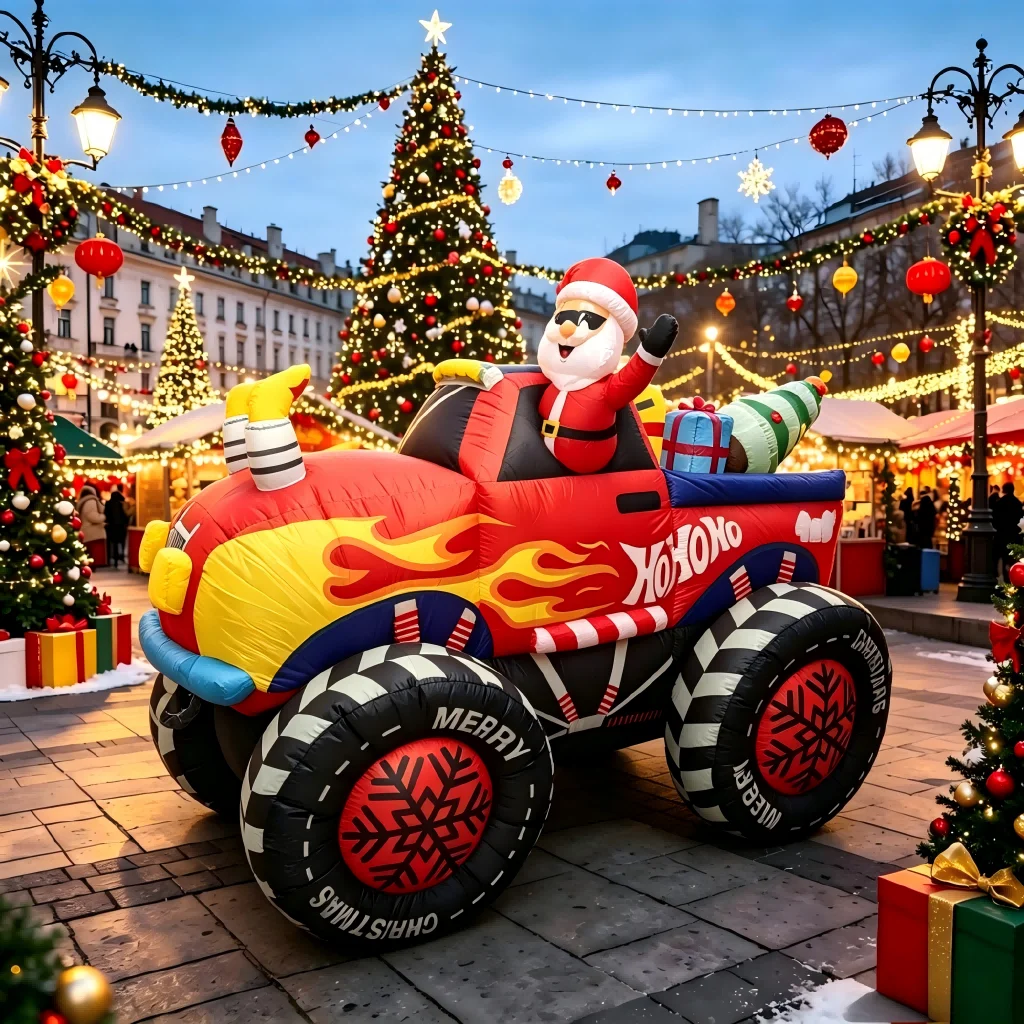 8 Fuß großer aufblasbarer Mons – Christmas Lights Outdoor Bewertung und Preis