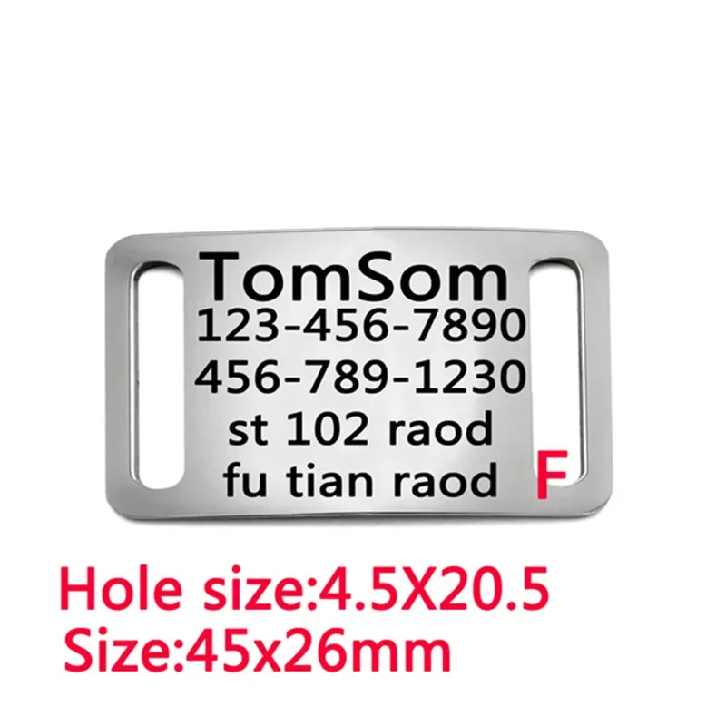 ป้าย ID สำหรับสุนัขและแมวทำจากสแตนเลสอุปกรณ์แกะสลักชื่อสัตว์เลี้ยงป้าย ID สำหรับสัตว์เลี้ยงสุนัข