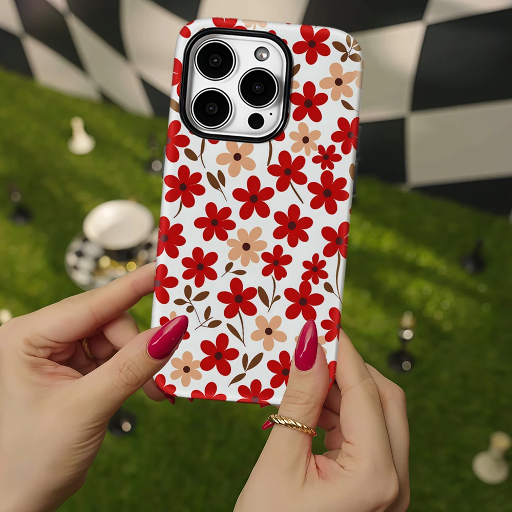 Red Flower Phone Case for IPho - Phone Cases Iphone 13 review and price