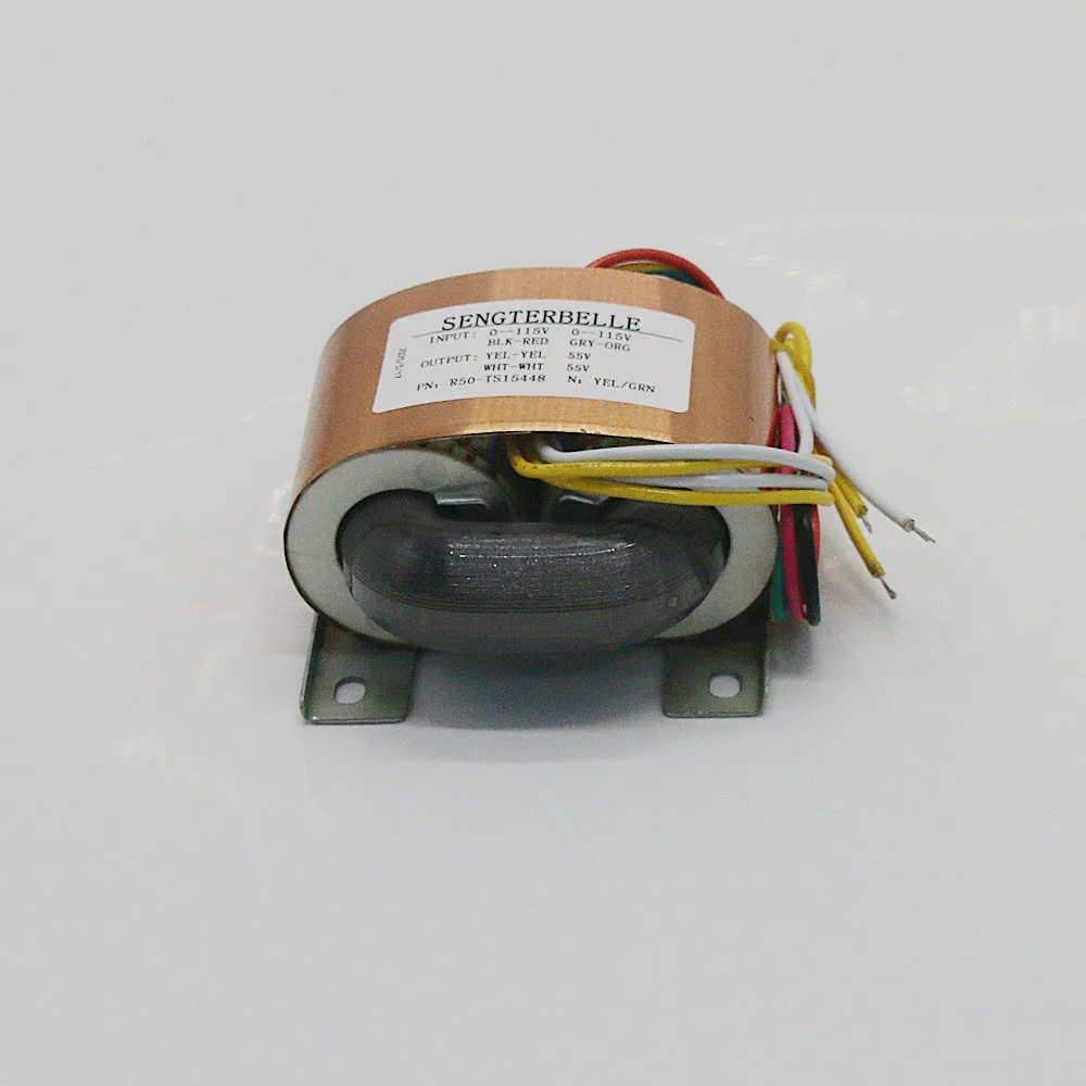 HiFi 1 قطعة 65VA R-Core Auido محول 0-55 فولت 0-55 فولت لتمرير P1.7 Preamp