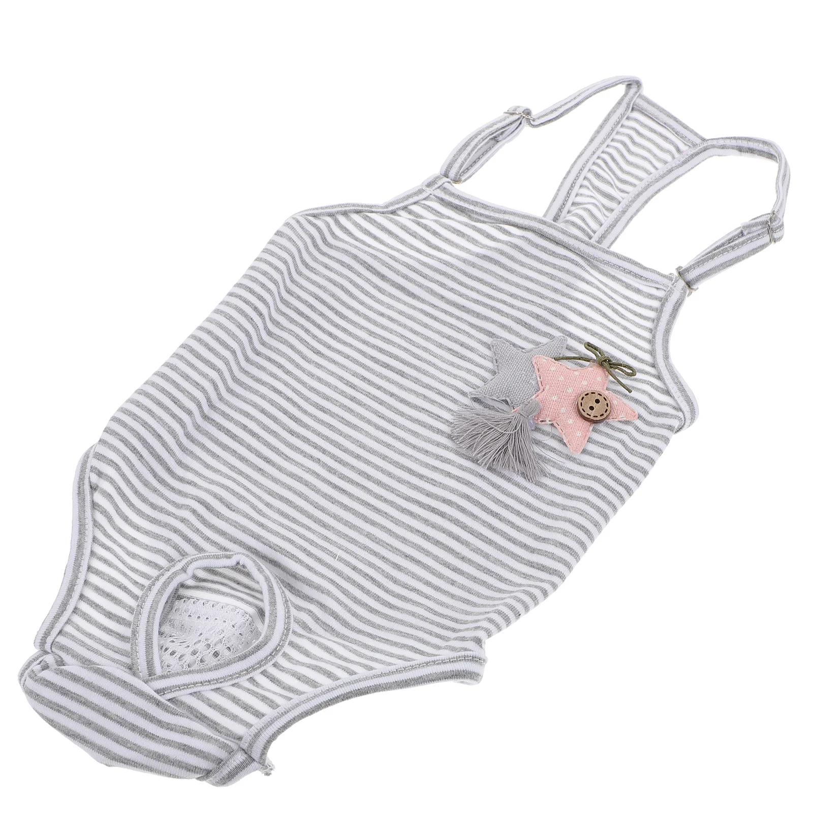 

Female Dog Diaper Pantie Adorable Stripe Pattern Safe Comfortable Pet Grooming Solution for Menses Care Dog Diaper