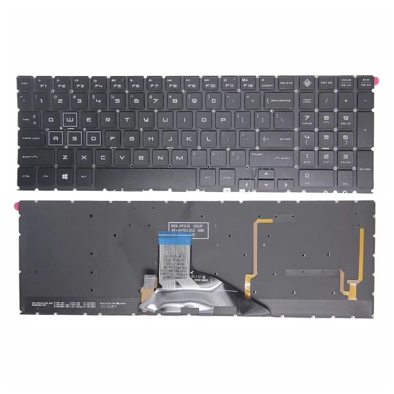 New Laptop Keyboard For HP OMEN 15DC 15-DC/DH TPN-C143 Q211 Shadow Elf 5 Air US Layout Red/RGB Backlight Mass In Stock