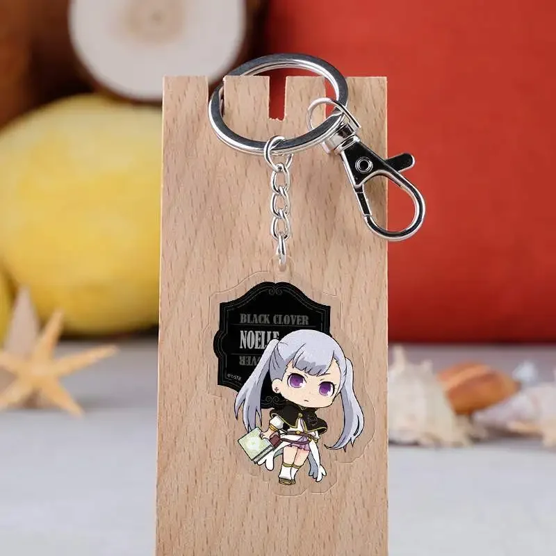 Black Clover Action Figure Anime Acrylic Asta Yuno Noell Silva Yami Sukehiro Magna Swing Keychain Pendant Christmas Gifts 5.5cm