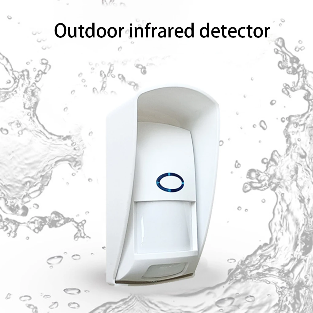 Animal Immune Infrared Detector Outdoor Waterproof Wireless PIR Sensor 110° Wide Angle Alarm Battery Operated Wall