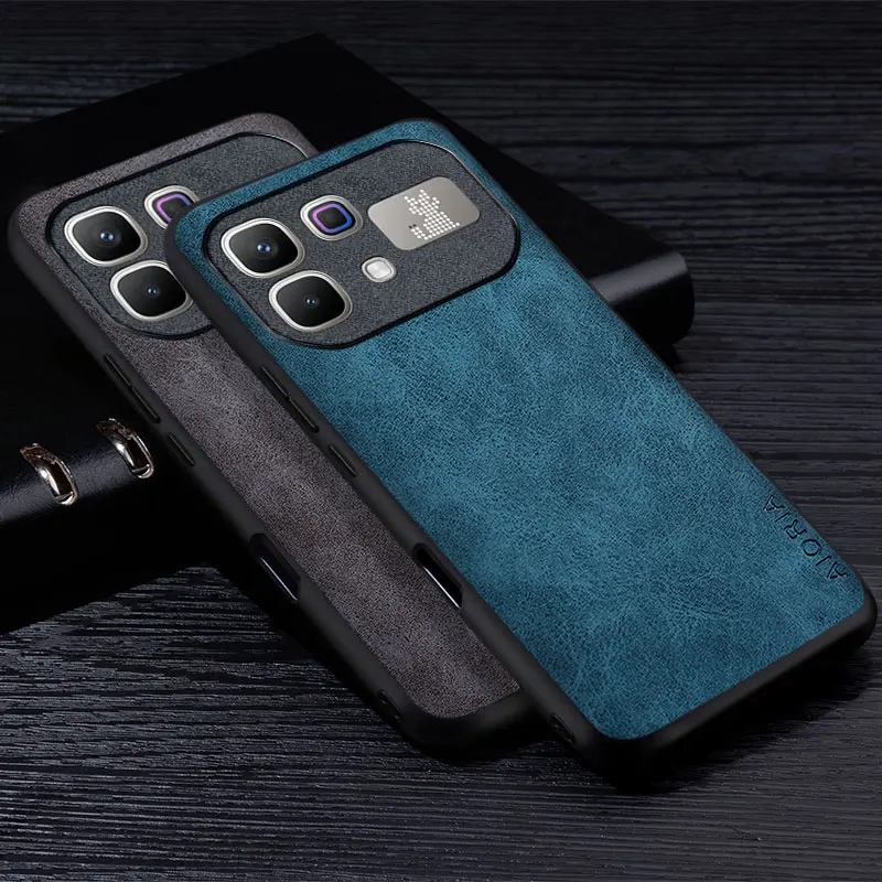 Funda de teléfono de cuero PU Premium para Infinix Note 60 Pro Note 50 Pro 4G 50x, funda de Color sólido resistente a los arañazos para note 60 pro