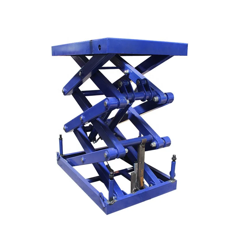 

1m 3m 2tons Warehouse Hydraulic Lifting Platform Cargo Lift Table Electric Small Mini Scissor Lifter