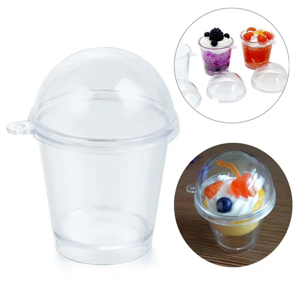 10pcs Home & Kitchen DIY Craft Baking Popcorn Ice Cream Cups Cover Lid Miniature Frappuccino Cup Cake Decorating