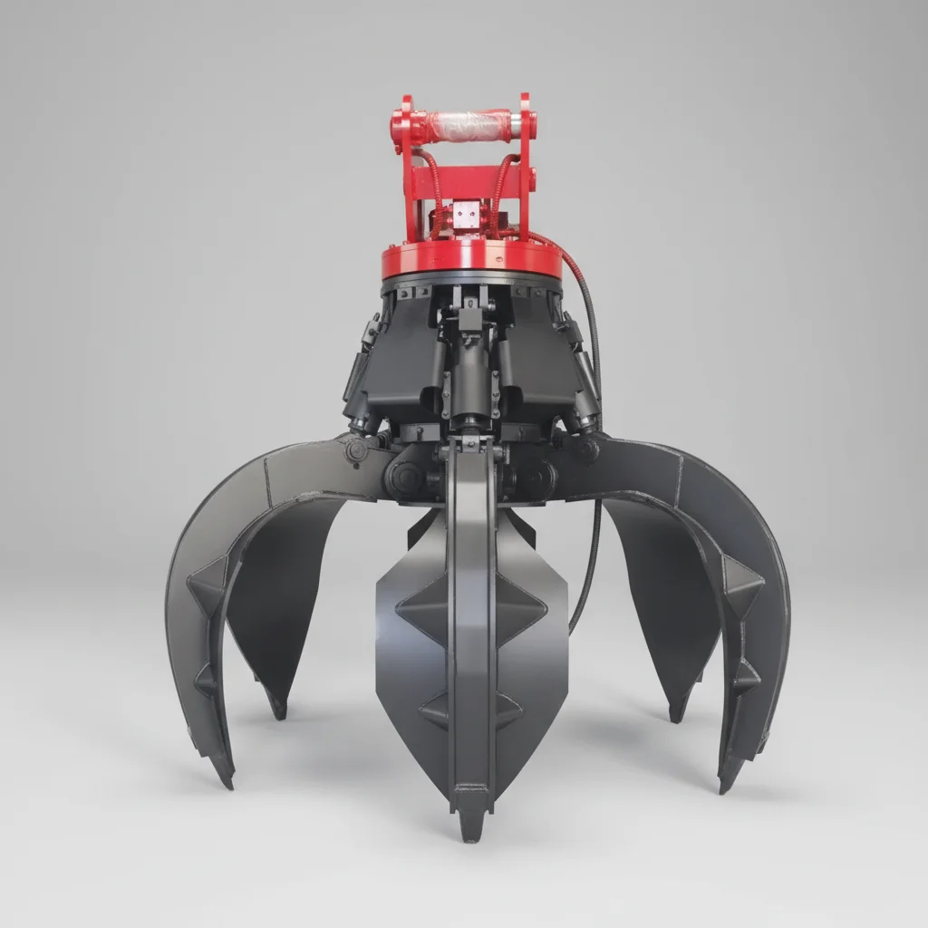 Aliexpress Hot Sale Hydraulic Rotating Orange Peel Grapple Suitable for Scrap Metal and Rock Grabbing Industrial Handling