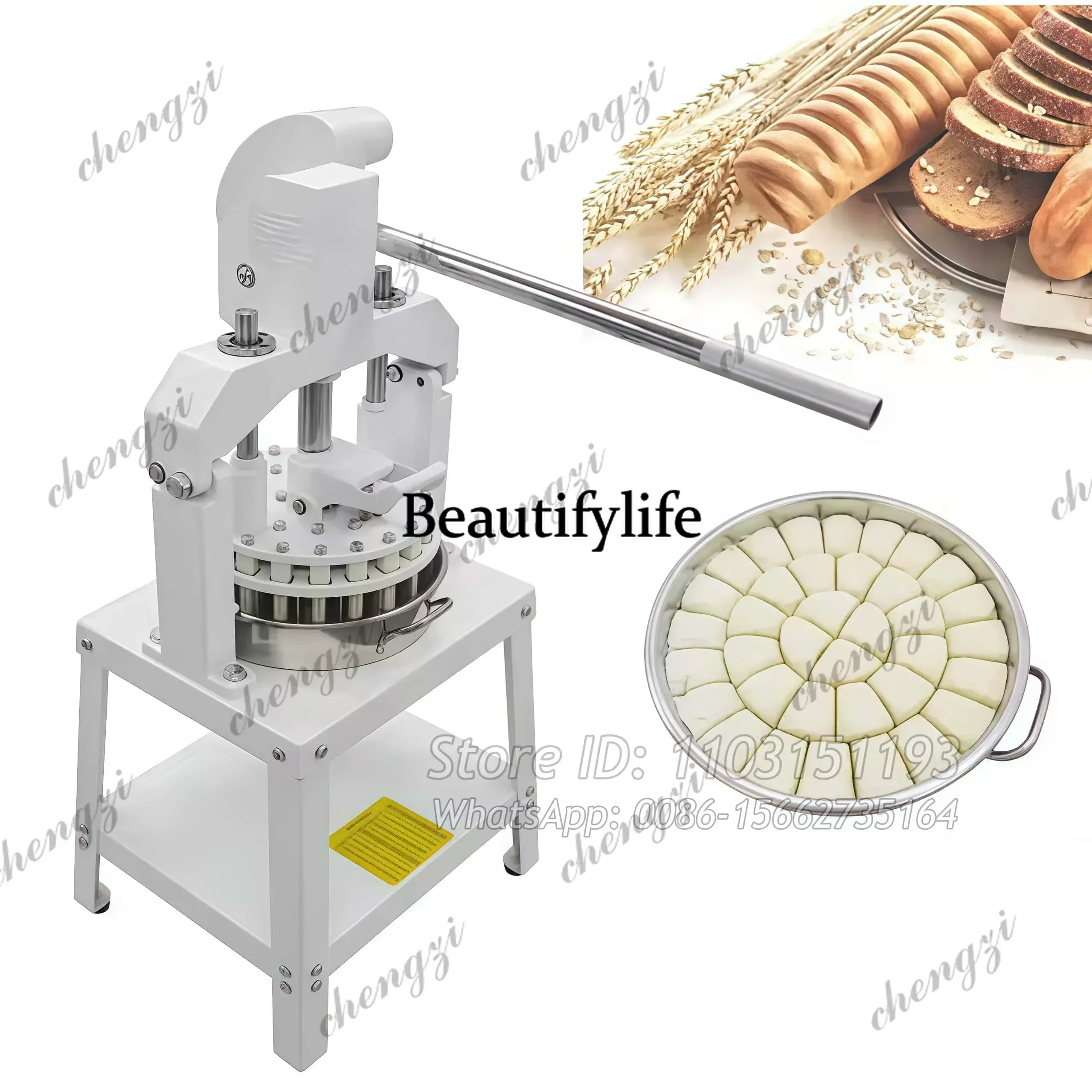 Commercial Manual Dough Divider Rounder 36 Pieces Bread Bun Cutter For Bread Pizza Tortilla Biscuit Bread Dough
