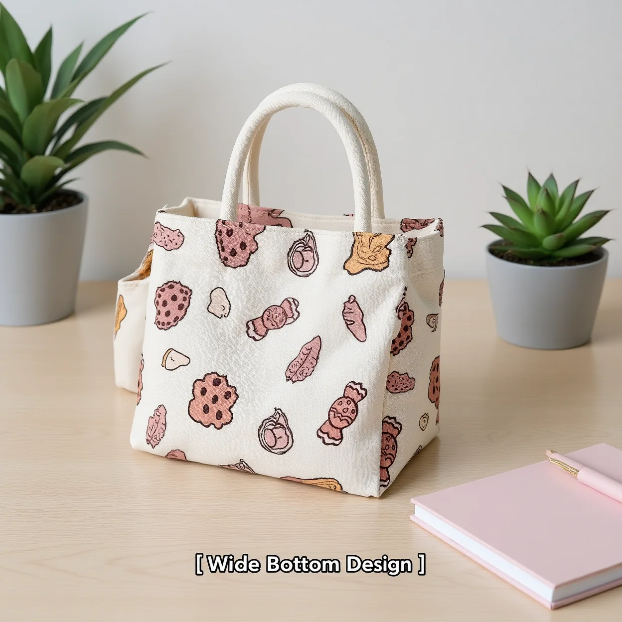 Cream Canvas Bag Neutral Shoulder Handbag Hand Carry Bag Soft Refreshing Large Capacity Tote Bag For Daily Shopping Commuting