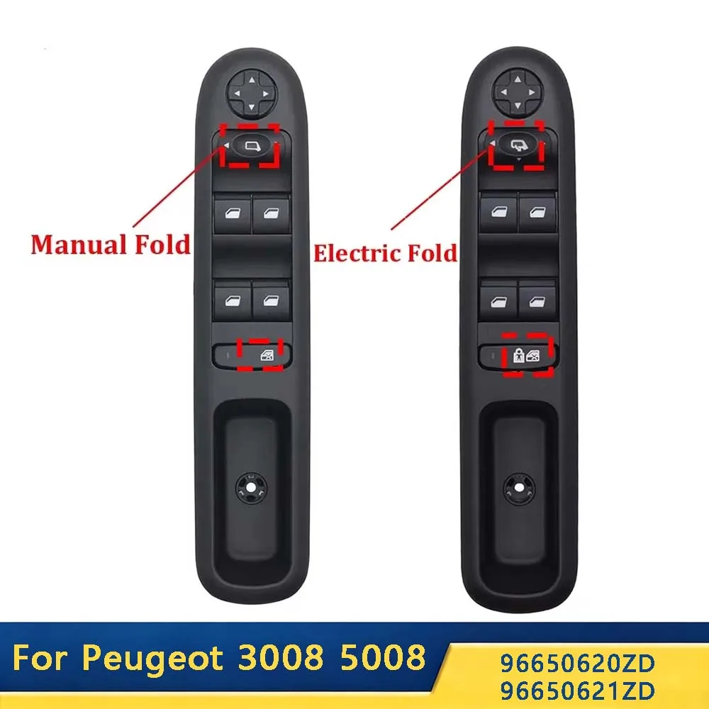 96650620ZD 96650621ZD For Peugeot 3008 5008 Hatchback Wagon 2009-2016 Front Left Car Master Power Window Switch with Child Lock