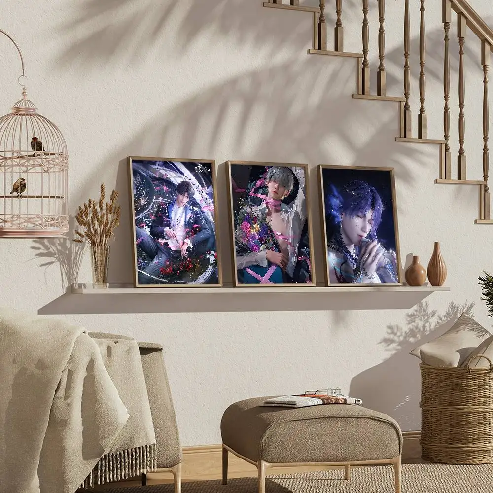 Mobile Game Love And Deepspace Classic Vintage Posters Decoracion Painting Wall Art White Kraft Paper Kawaii Room Decor