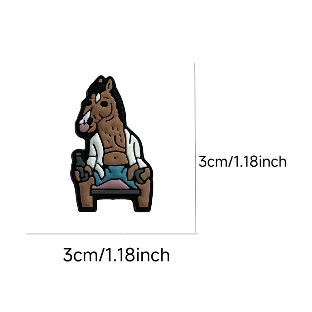 9pcs Hot Sales Cartoon Animation Drama Series PVC Shoe Charms Accessories DIY Detachable Shoe Decorations Creativity Party Gifts
