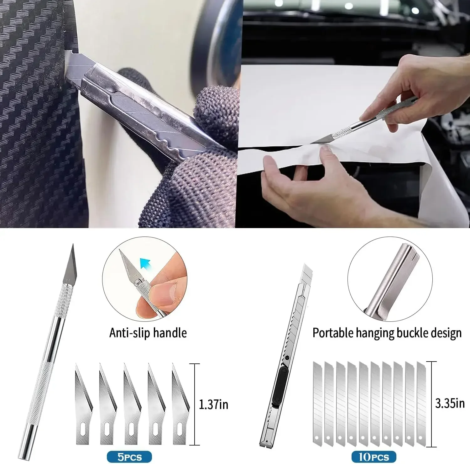 18/63 قطعة مجموعة أدوات تغليف السيارات الفينيل التفاف مجموعة أدوات قطع الفينيل تينت ممسحة مكشطة نافذة فيلم التلوين أداة السيارات احباط مجموعة #5