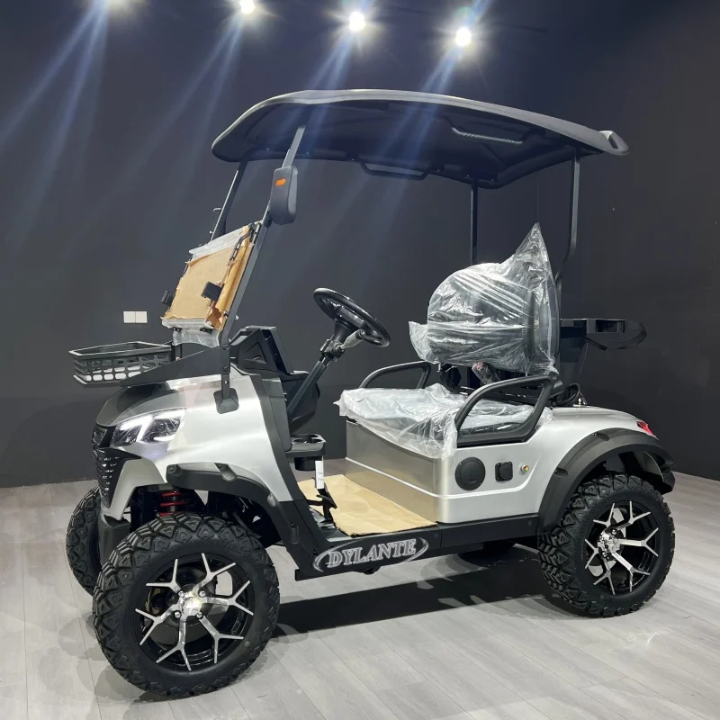 2026 Fast 45KM/H Lithium Battery 2 4 Seats Electric Club Golf Buggy 72v City Golf Scooter Golf Carts 2+2 Seater Golf Cart
