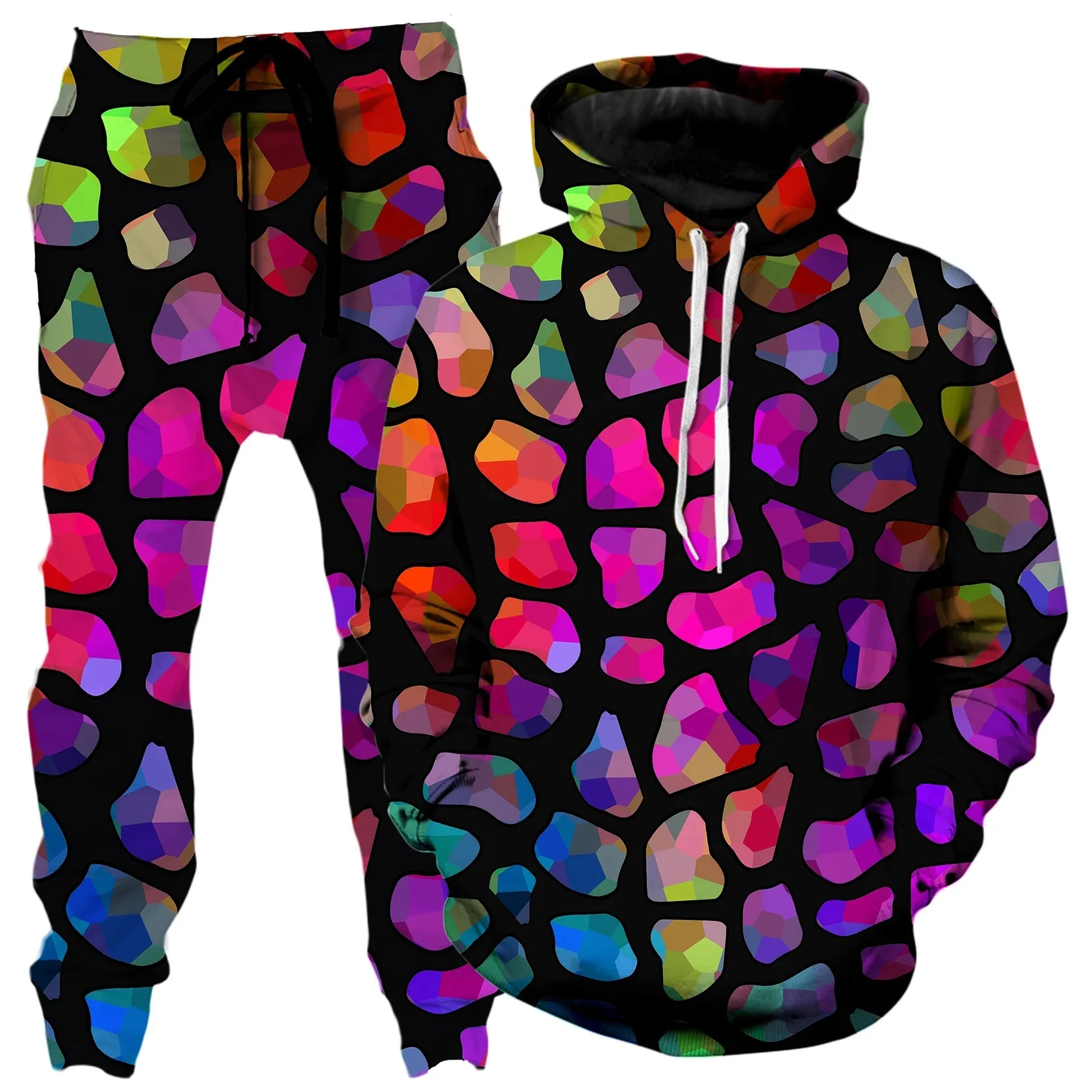 Colorful Abstract Mandala 3D Print Hoodies Pants Set Men's Sweatshirts Sweatpants Two Piece Suits Outdoor Man Tracksuit﻿﻿﻿﻿﻿