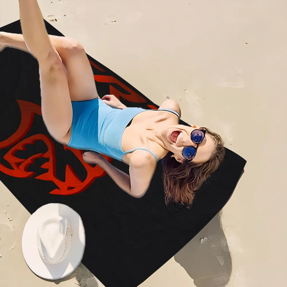 SRT Hellcat شيطان دودج منشفة الشاطئ مناشف حمام ملونة لفتاة ستوكات سريعة الجافة مخصصة الرمال الحرة الشاطئ اليوغا سبا رياضة بركة