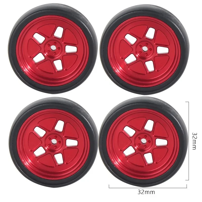 1:18  for LD1801  RC  Metal 32mm RC Hard Drift Tire Wheel Hard Tyre 1/18 RC Car Upgrade Parts