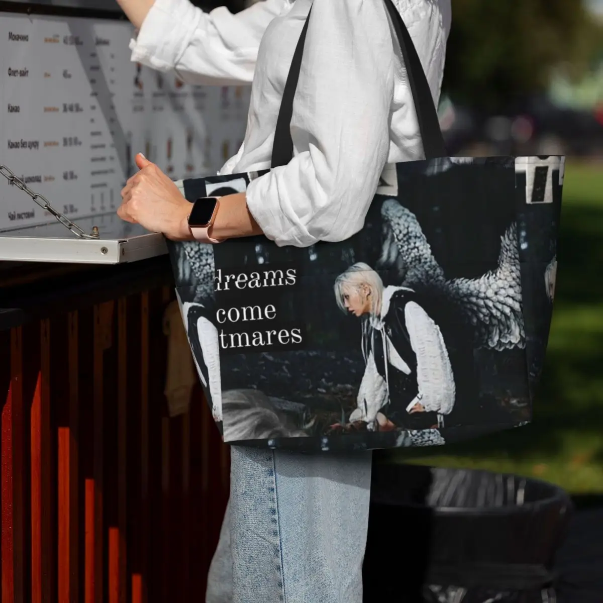 FELIX Korean Kpop Singer Beach Tote Bag Sport Gym Yoga Duffle Large Tote Bag Women Travel Bag Fitness bag