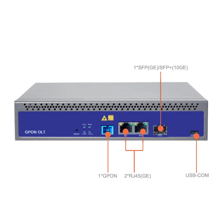 New Single Port GPON OLT OP1601 Fan Class C+++ Web AC Compatible Multi-brand ONT ONU for FTTH FTTB FTTX Fiber Optic SC  Vsol Olt