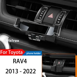Car Phone Holder For Toyota RAV4 2013-2022 GPS Special Gravity Navigation Mobile Bracket 360 Degree Rotating Stand Accessories
