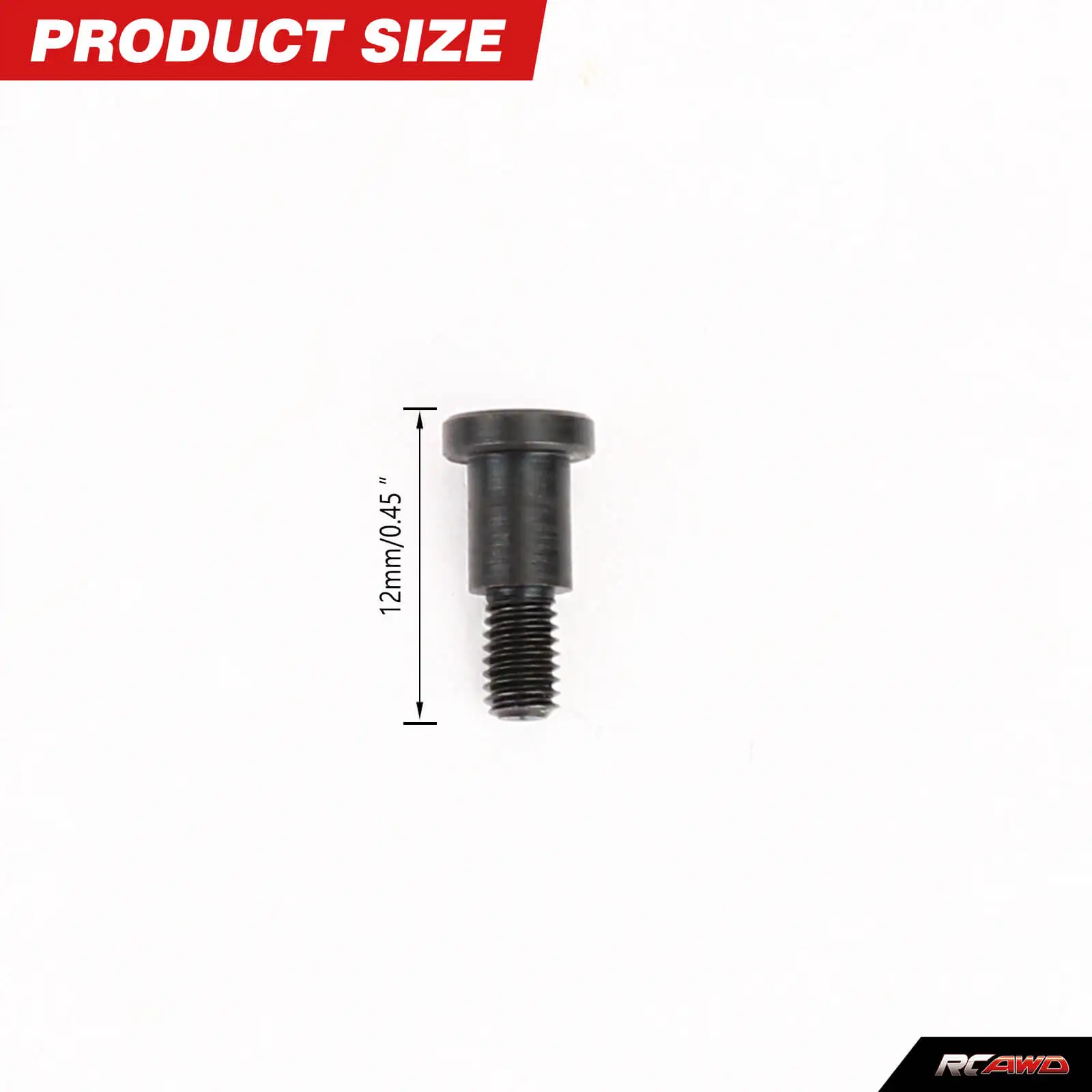 RCAWD 10pcs Hexagonal Screw for Rc CEN 1/8 Rally Car Upgrades Parts for Steering Assembly M3*12MM 4MM Unthreaded Length 5MM