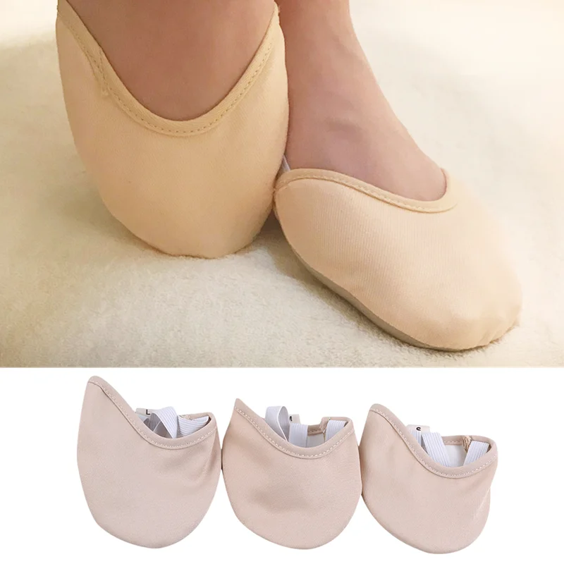 Half Length Rhythmic Gymnastics Equipment Soft Breathable Socks Knitted Sole Shoes Art Gym Child Adult Dancing Pads Insoles