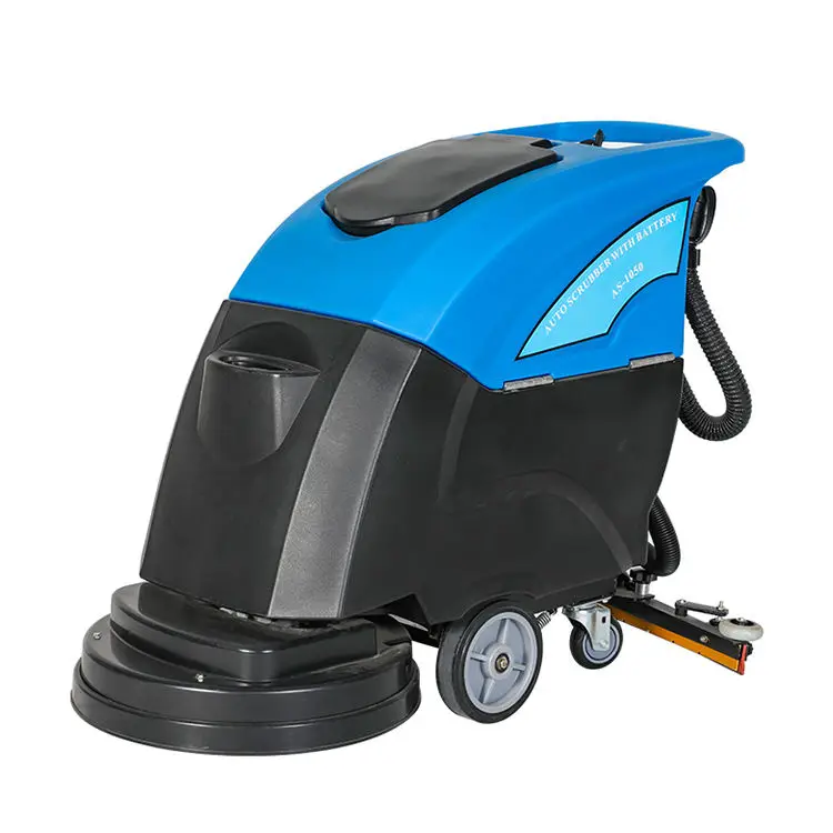 Electric Battery Industrial Floor Scrubber New Automatic Manual Cleaning Machine for Construction Made of Durable Plastic