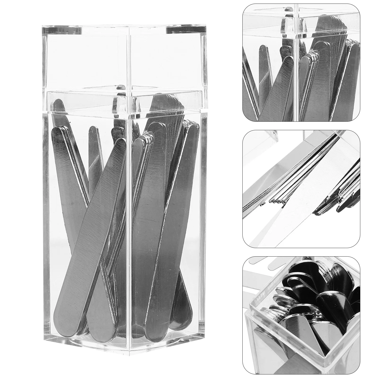 

40pcs Shirt Collar Stays for Men Dress Shirts Inserts Metal Holders Prevent Wrinkle Keep Neat Smooth Functional Accessories