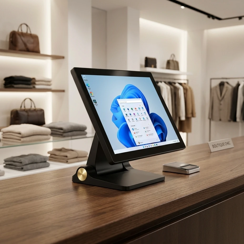 15.6-Inch Windows 10 Pro POS system  I5 touchscreen end point Wi-Fi BT professional cash register for retail and restaurant