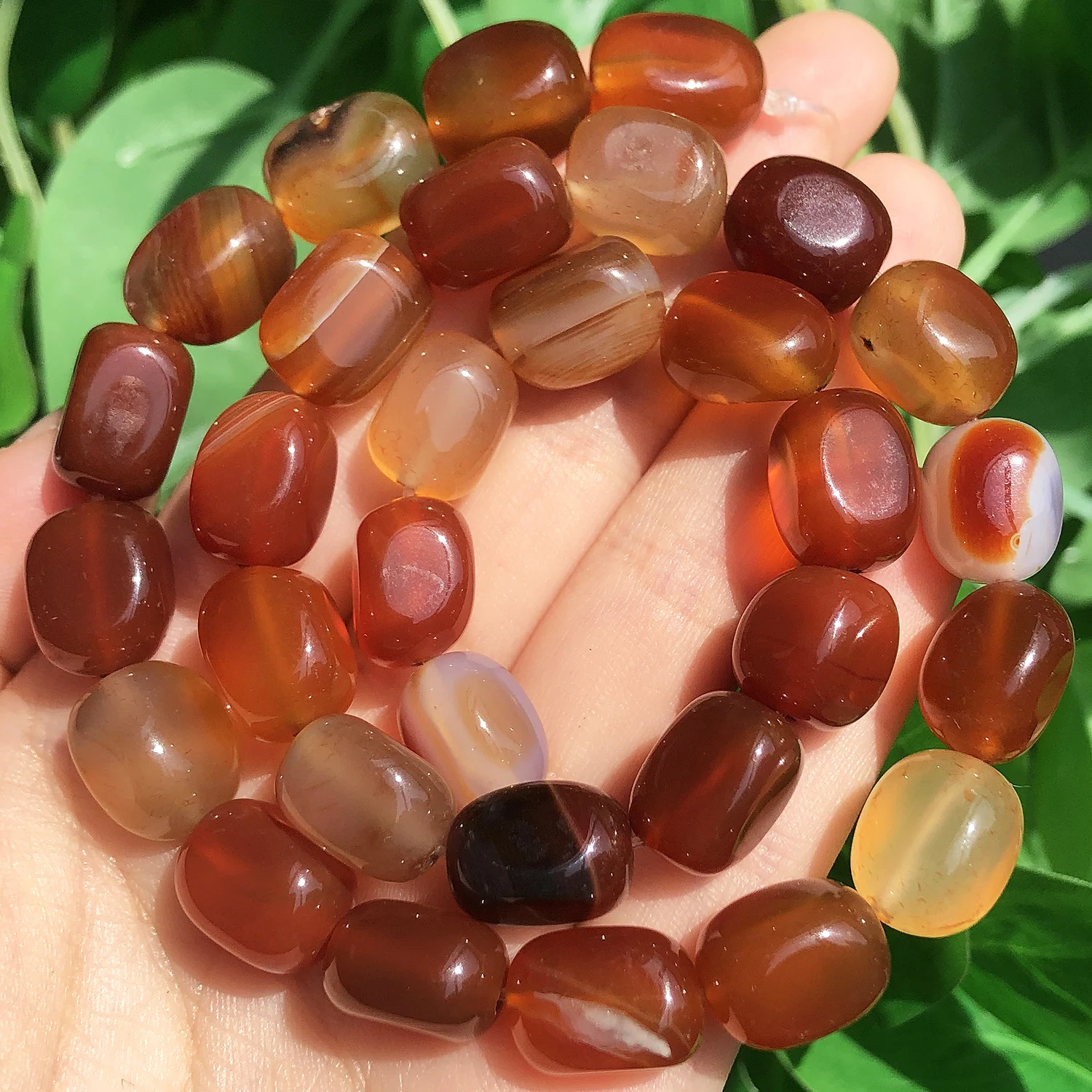 8x12mm Irregular Red Persian Agates Stone Beads Natural Loose Spacer Bead for Diy Handmade Bracelet Jewelry Making Accessories