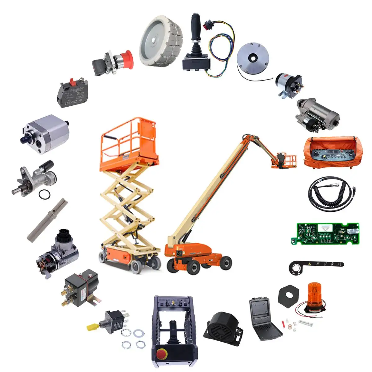Aftermarket Aerial Lift Parts 9-14.5 Wheel 1267781GT 1267781 for Electric Articulated Boom Lift Z45/25