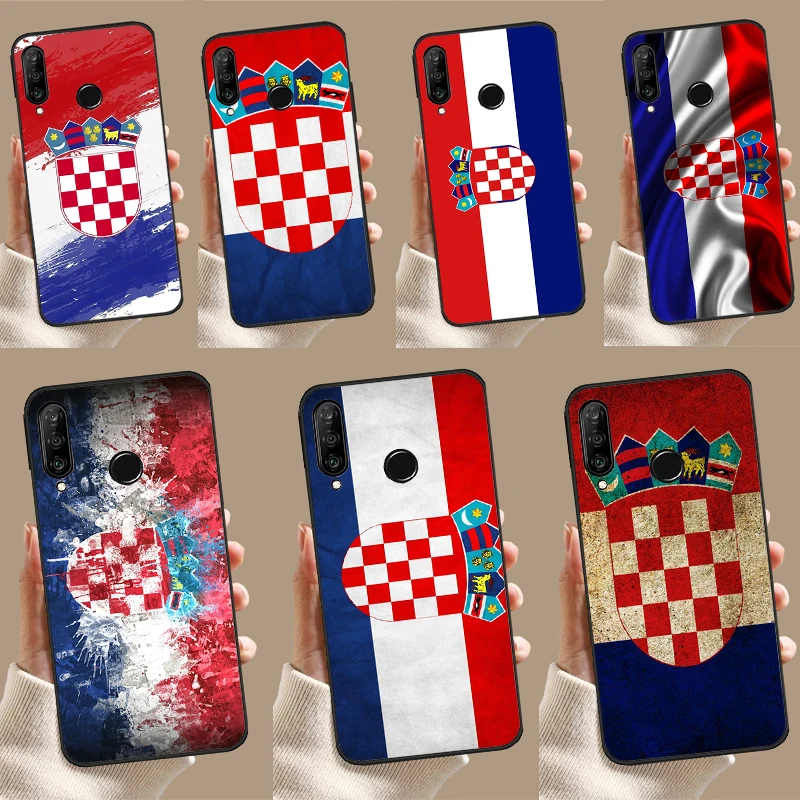 Croatia Flag Phone Case For Huawei Nova 11 Pro 9 10 SE 3i 7i 11i 5T Y60 Y61 Y70 Y90 Y91 P20 P40 P30 Lite