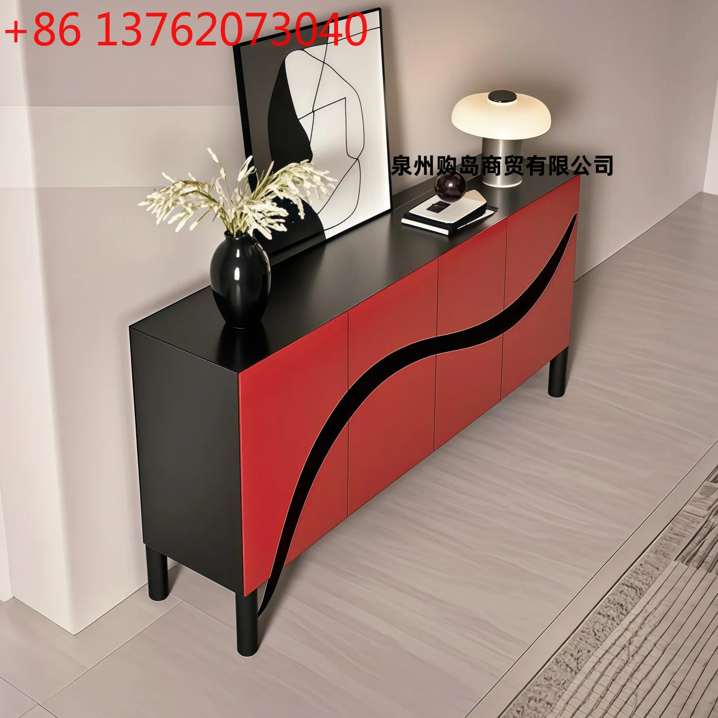 Simple art, quiet wind, side cabinet, storage and storage personality
