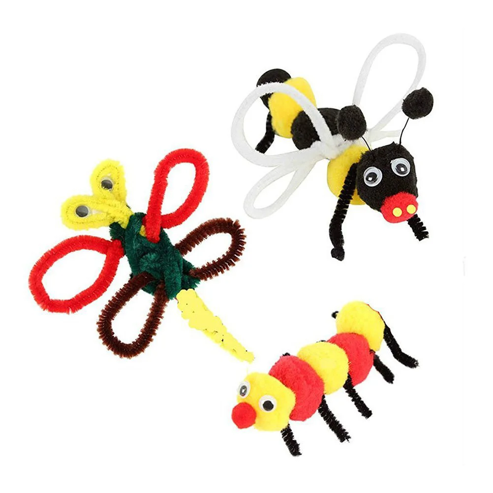 300 Stück Stäbchen für handgefertigte DIY-Projekte, Kinder, Fantasie, Praxis, leicht, bunt, gemischte Farben, Shilly-Stick