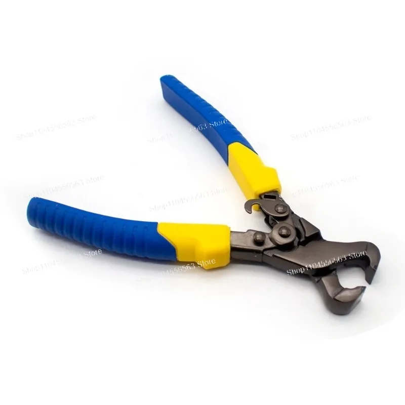 8 Inch Labor-Saving Glass Tile Pliers, Carbide Shears Trimming Tool with Spring Loaded TPR Handle for Mosaic Ceramic