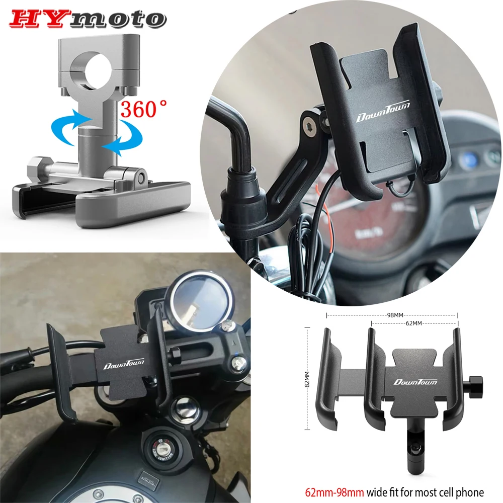 For KYMCO DOWNTOWN DT 125i 250i 300i 350i Downtown300i Motorcycle Accessories Handlebar Mobile Phone Holder GPS Stand Bracket